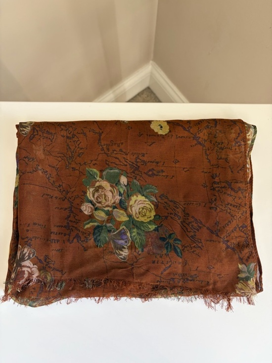 Patricia Nash Accessories - Patricia Nash Map Floral Light Weight Scarf